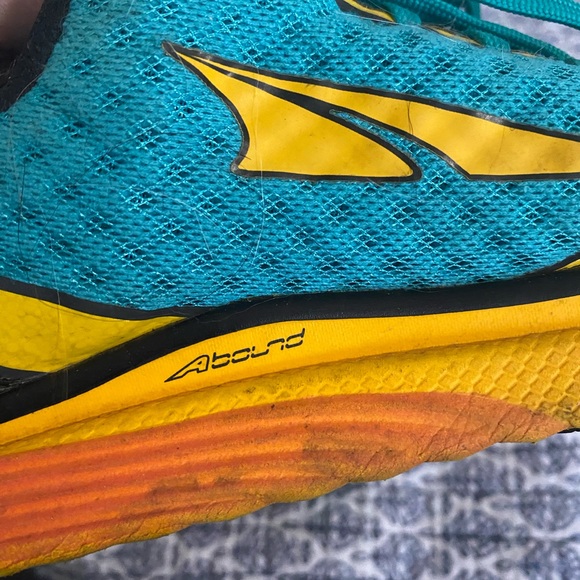 ALTRA Torin 2.0 A2534-2 Blue Yellow Comfort Running Shoes WOMENS 9 zero Drop - Picture 4 of 9